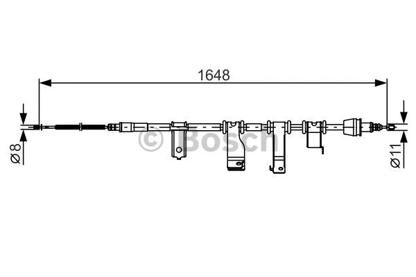 Cable Pull, parking brake (1 987 482 350)