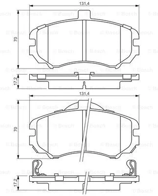 Brake Pad Set, disc brake (0 986 494 426)