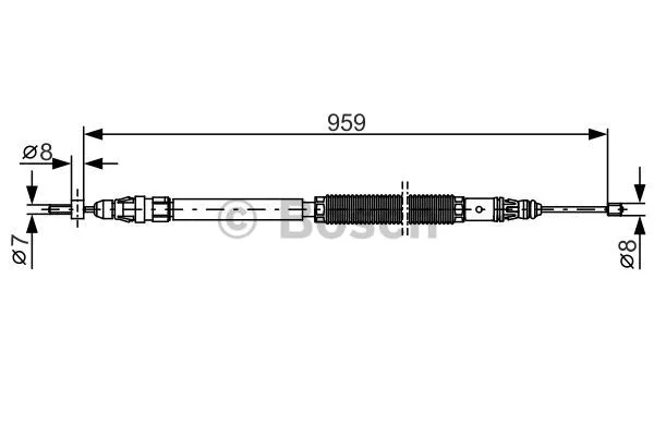 Cable Pull, parking brake (1 987 482 001)