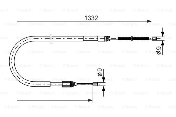 Cable Pull, parking brake (1 987 477 781)