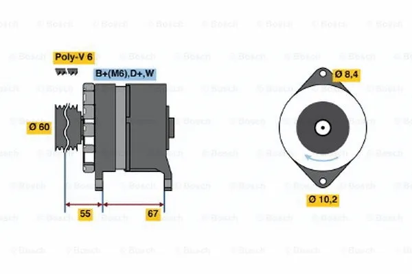 Alternator (0 120 488 142)