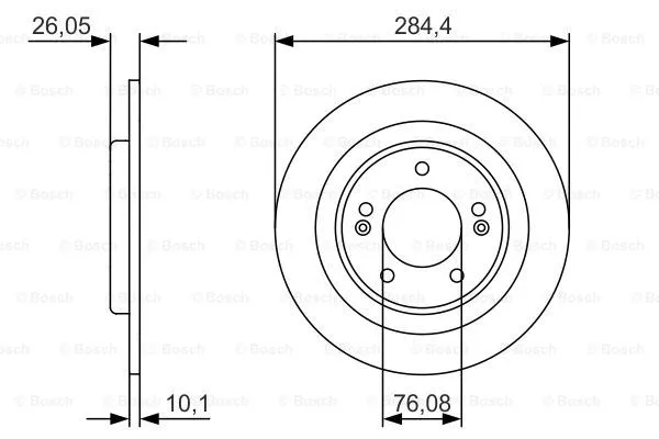 Brake Disc (0 986 479 A15)