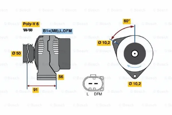 Alternator (0 124 515 056)