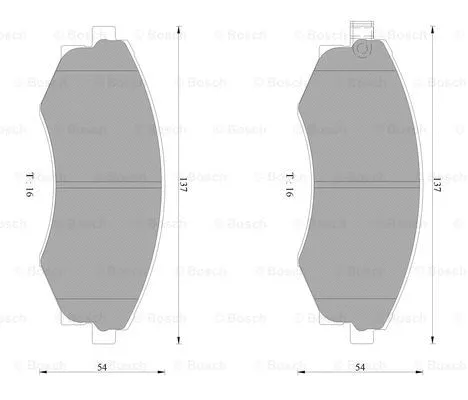 Brake Pad Set, disc brake (0 986 AB2 067)
