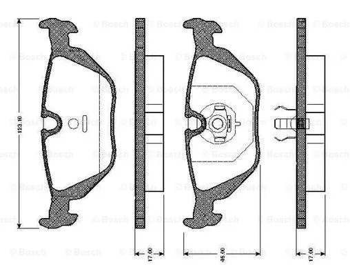 Brake Pad Set, disc brake (0 986 TB2 146)