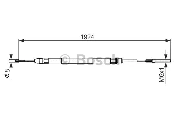 Cable Pull, parking brake (1 987 477 693)
