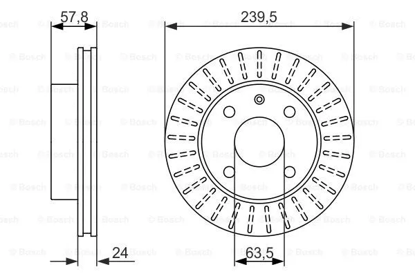 Brake Disc (0 986 479 836)