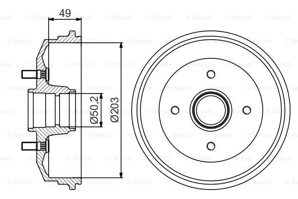 Brake Drum (0 986 477 259)