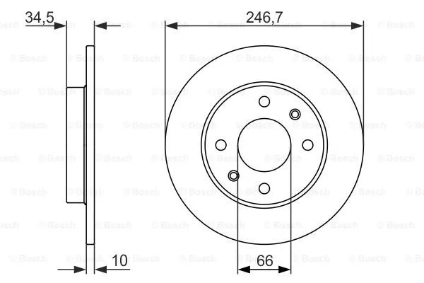 Brake Disc (0 986 479 827)
