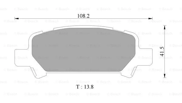 Brake Pad Set, disc brake (0 986 AB1 459)