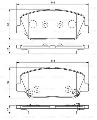 Brake Pad Set, disc brake (0 986 495 337)