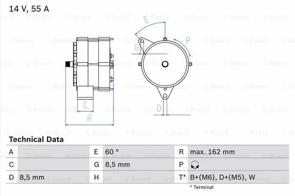 Alternator (0 986 037 890)