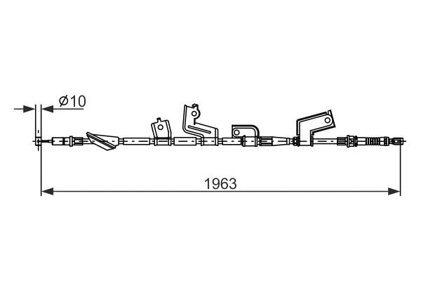 Cable Pull, parking brake (1 987 482 912)