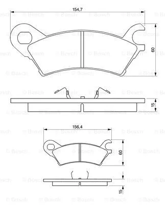 Brake Pad Set, disc brake (0 986 490 370)