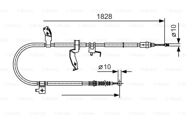 Cable Pull, parking brake (1 987 482 053)