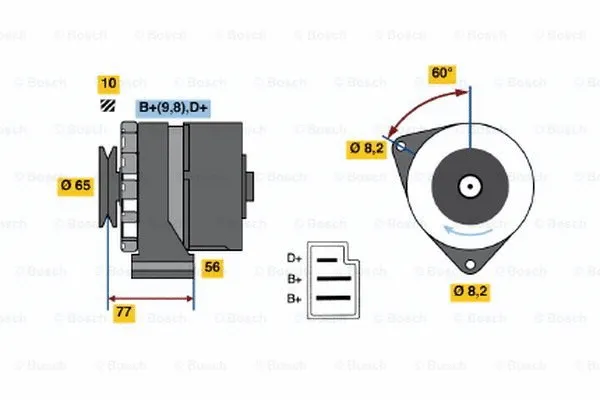 Alternator (0 986 033 200)