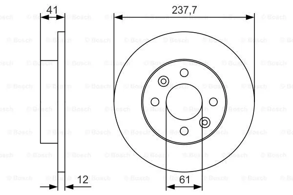 Brake Disc (0 986 479 S45)