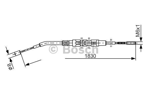 Cable Pull, parking brake (1 987 477 008)