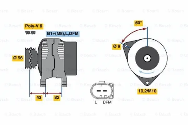 Alternator (0 124 515 027)