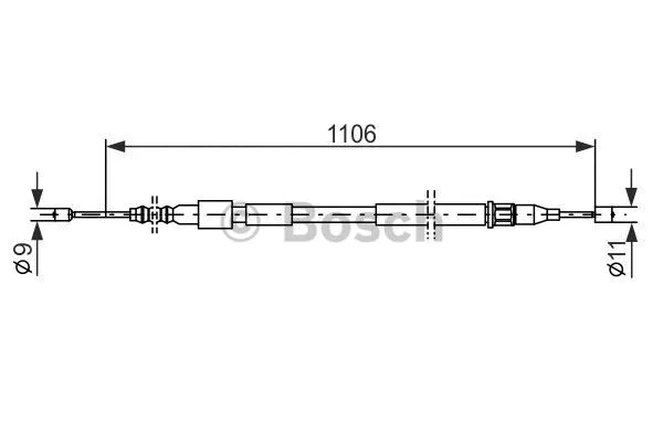 Cable Pull, parking brake (1 987 477 529)