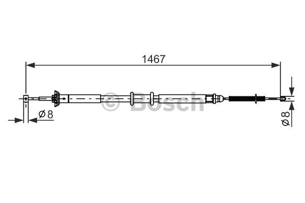 Cable Pull, parking brake (1 987 477 972)