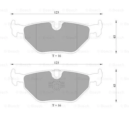 Brake Pad Set, disc brake (0 986 AB4 693)