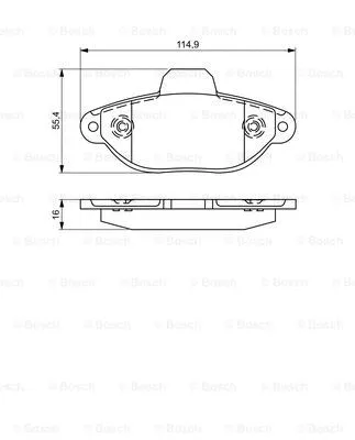 Brake Pad Set, disc brake (0 986 495 338)