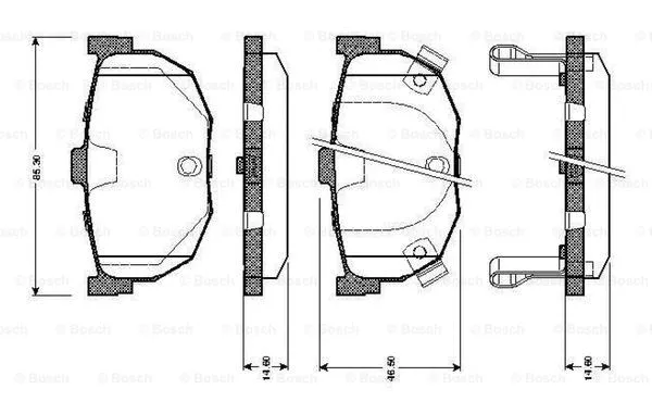 Brake Pad Set, disc brake (0 986 TB2 162)