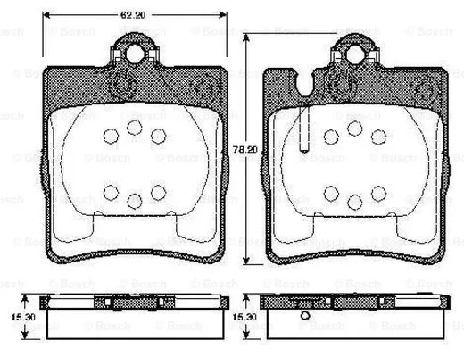 Brake Pad Set, disc brake (0 986 TB2 788)