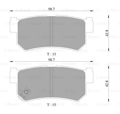 Brake Pad Set, disc brake (0 986 AB3 073)