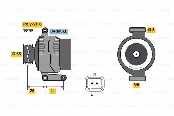 Alternator (0 986 080 930)