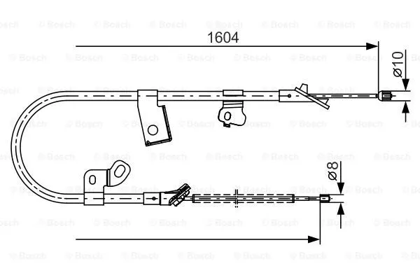 Cable Pull, parking brake (1 987 482 220)