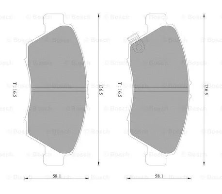 Brake Pad Set, disc brake (0 986 AB2 377)