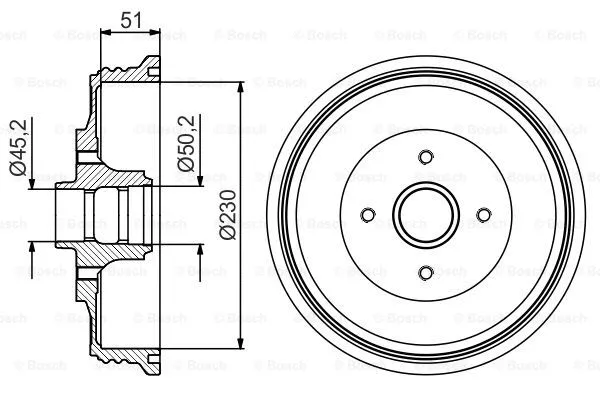 Brake Drum (0 986 477 200)