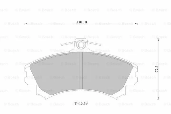 Brake Pad Set, disc brake (0 986 AB1 673)