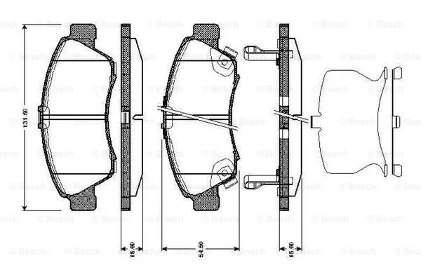 Brake Pad Set, disc brake (0 986 TB2 686)