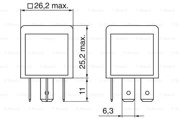Relay, main current (0 986 332 003)