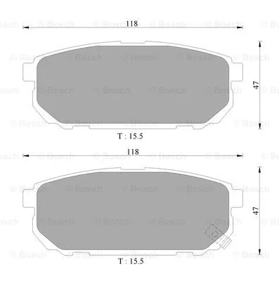 Brake Pad Set, disc brake (0 986 AB1 472)