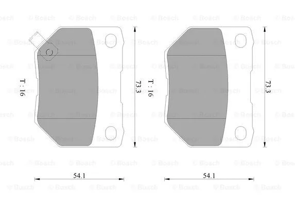 Brake Pad Set, disc brake (0 986 AB9 052)