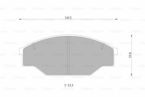 Brake Pad Set, disc brake (0 986 AB1 924)