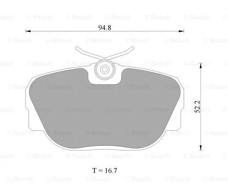 Brake Pad Set, disc brake (0 986 AB4 428)