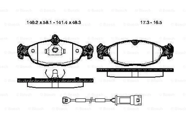 Brake Pad Set, disc brake (0 986 TB2 679)