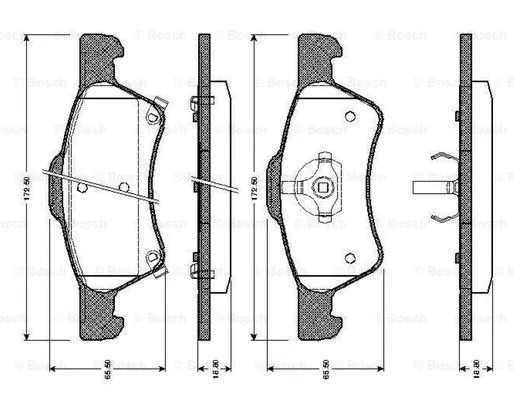 Brake Pad Set, disc brake (0 986 TB2 387)