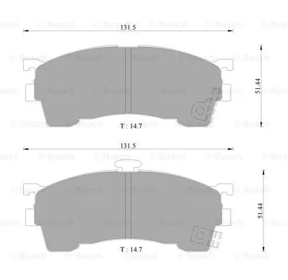 Brake Pad Set, disc brake (0 986 505 781)