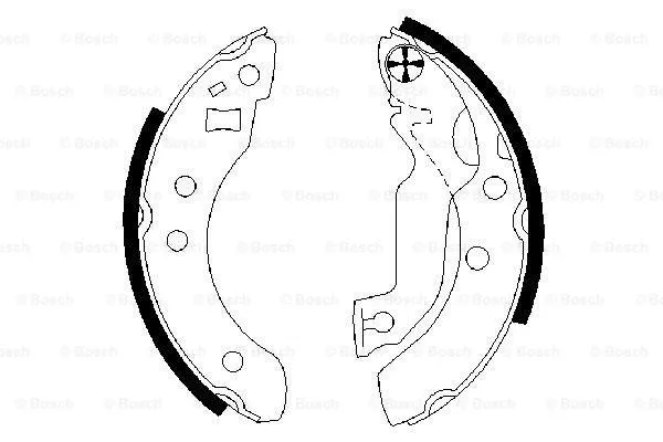 Brake Shoe Set (0 986 487 133)
