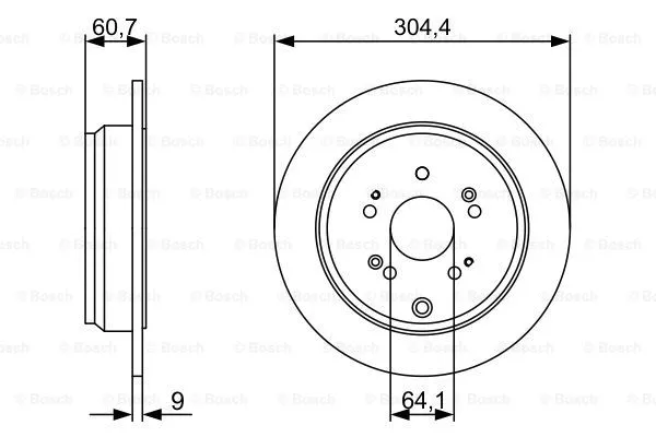 Brake Disc (0 986 479 V84)