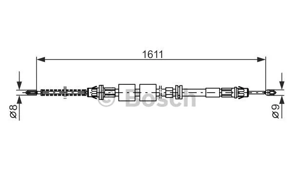 Cable Pull, parking brake (1 987 477 521)