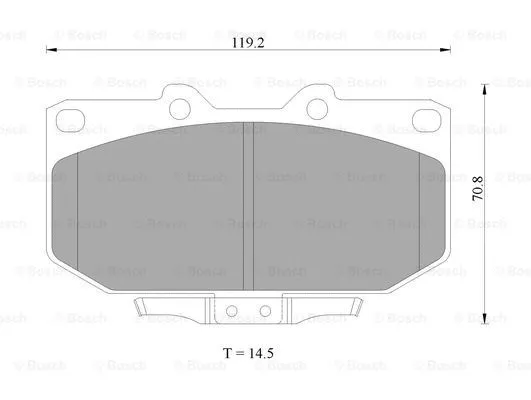 Brake Pad Set, disc brake (0 986 AB2 280)