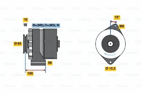 Alternator (0 986 034 530)