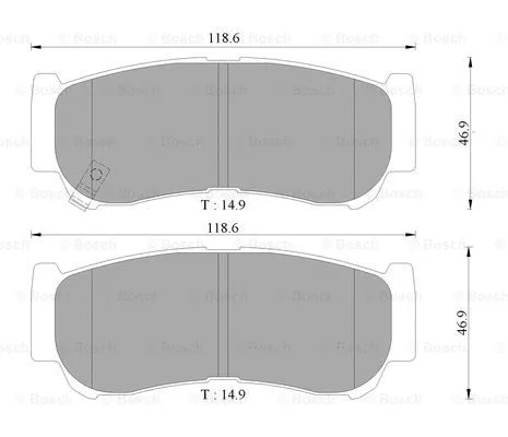 Brake Pad Set, disc brake (0 986 AB3 067)